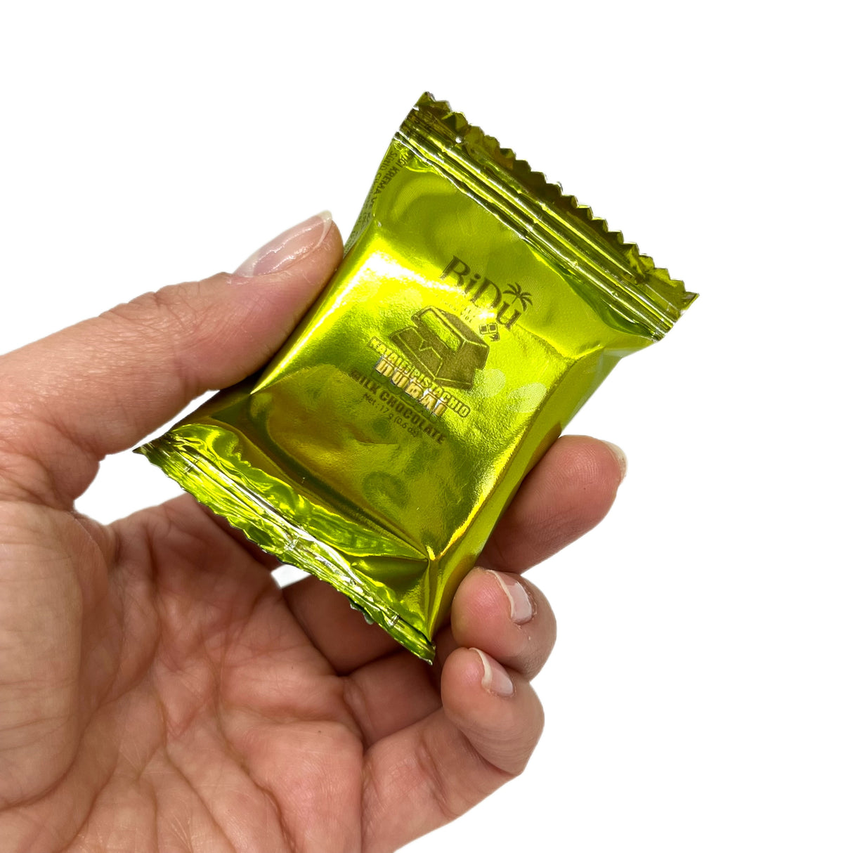 BiDu Premium Dubai-Stil Milchschokolade mit Pistazie & Weizenkleie - 17g