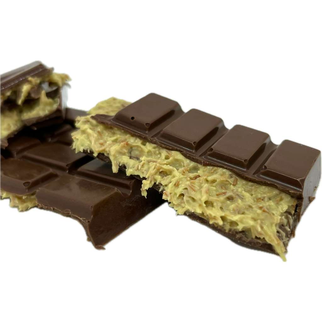 BiDu Premium Knusprige Dubai Schokolade mit Pistazie & Kadaif - 3.52oz (100g)