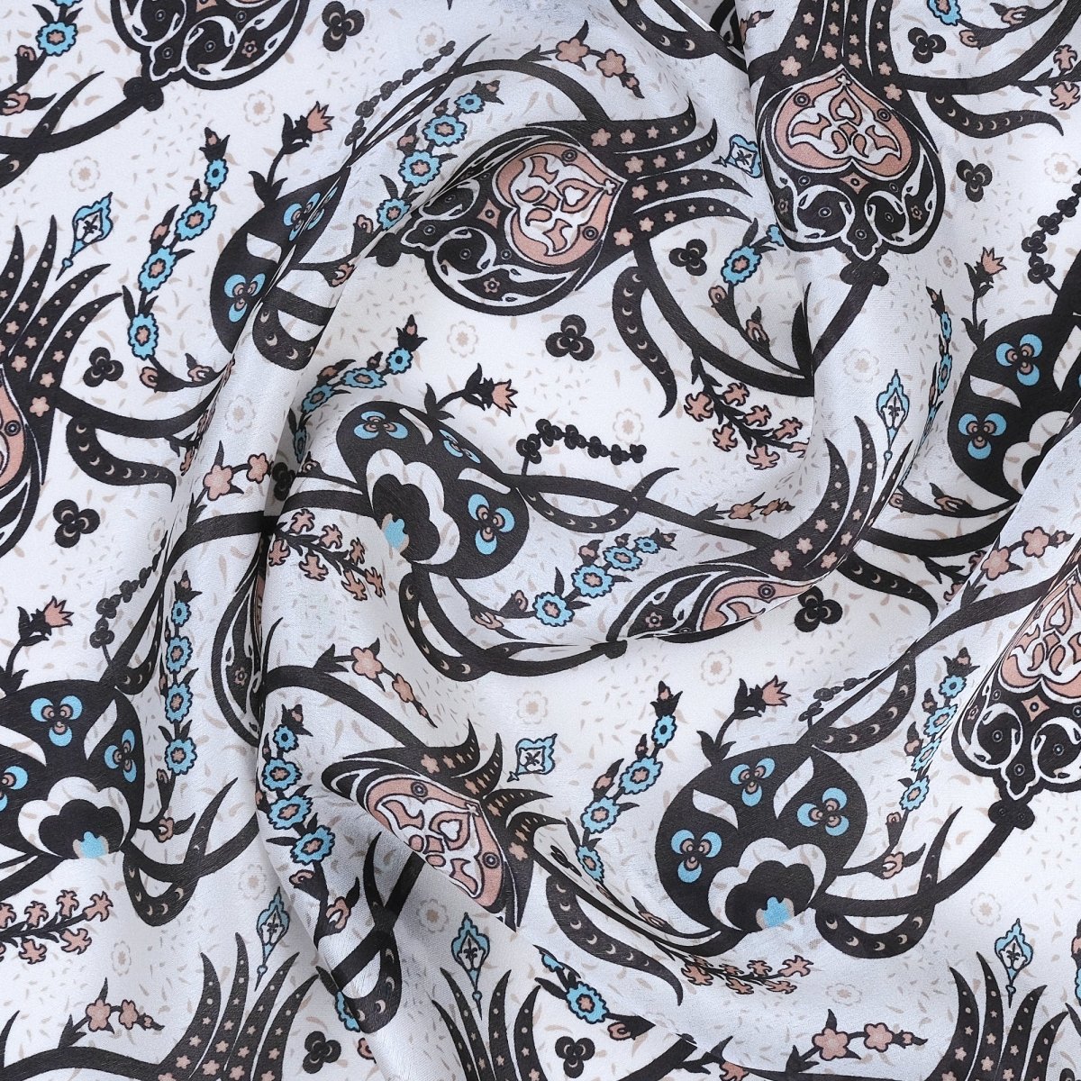 Sirali Lale Breathable Silk Scarf in Chocolate Brown Color - TryAladdin