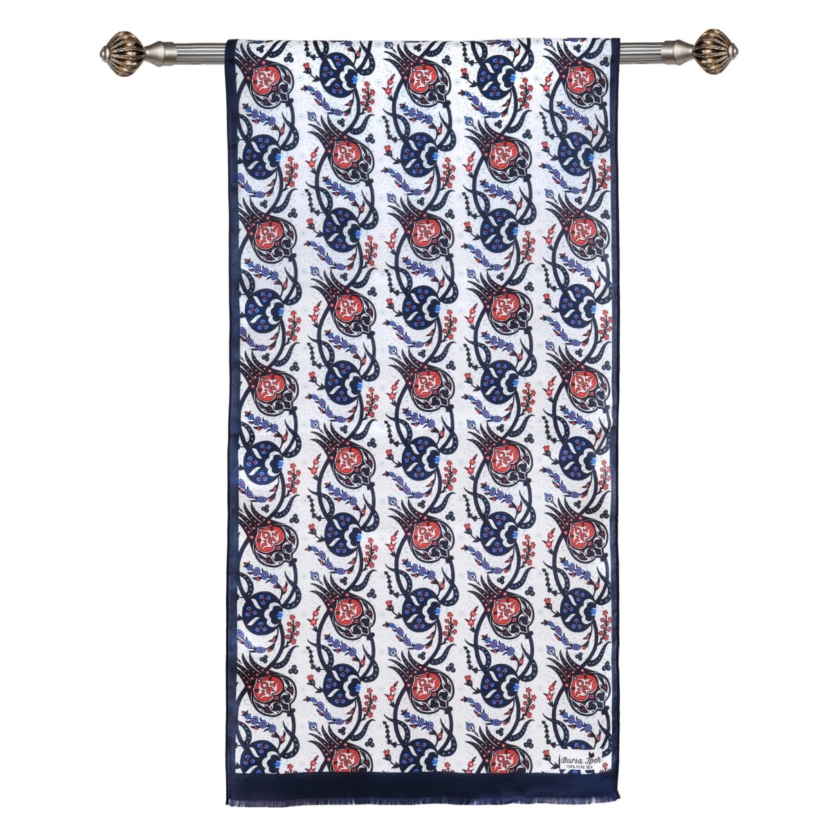 Sirali Lale Breathable Silk Scarf in Royal Blue Color - TryAladdin