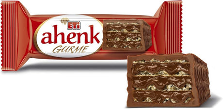 Eti Ahenk Gurme Chocolate Covered Hazelnut Cream Wafer - 50g - TryAladdin