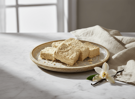 Premium Classic Plain Tahini Halva (Sade Helva) - 400g Block - TryAladdin