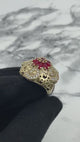 Istanbul Schmuck | Rubin Türkisches Design Vintage Handgemachter Silberring