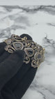 Istanbul Schmuck | Onyx-Ottomanischer Stil Verstellbares Armreif Handgemachte Silberarmband