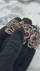 Istanbul Schmuck | Silberne Rubin-Ottomanische Armreif