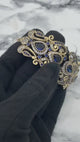 Istanbul Schmuck | Saphir Ottoman Stil Verstellbares Armreif Handgemacht Silberarmband