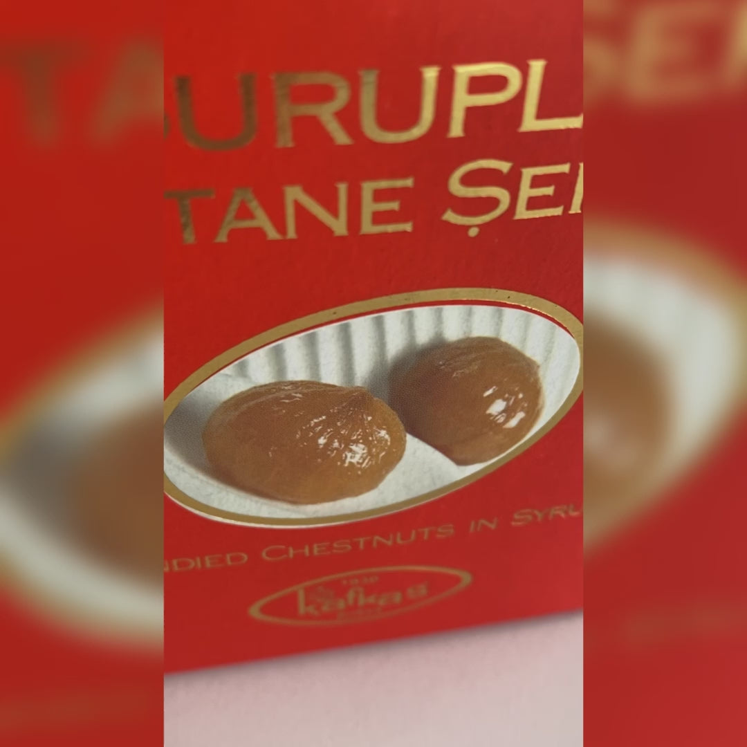 Kafkas | Kandierte Kastanien in Sirup